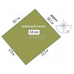 Дача 72м², 1-этажный, участок 4 сот.  