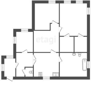Дом 74м², 1-этажный, участок 5 сот.  