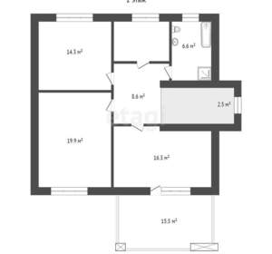 Дом 164м², 2-этажный, участок 15 сот.  