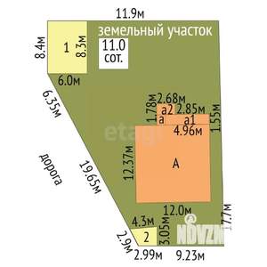 Дом 358м², 2-этажный, участок 11 сот.  