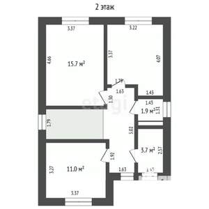 Дом 122м², 2-этажный, участок 5 сот.  
