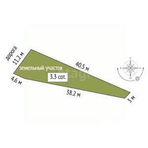 Дом 12м², 1-этажный, участок 3 сот.  
