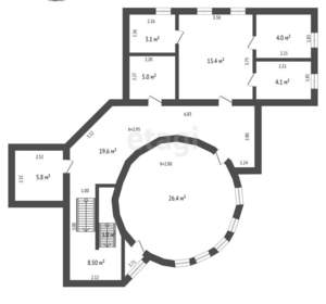 Дом 370м², 2-этажный, участок 10 сот.  