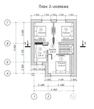 Дом 150м², 2-этажный, участок 6 сот.  