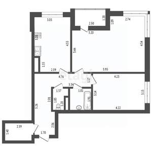 2-к квартира, вторичка, 71м2, 5/25 этаж