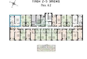 1-к квартира, вторичка, 40м2, 2/9 этаж