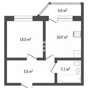 1-к квартира, вторичка, 45м2, 10/13 этаж