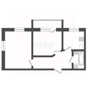 2-к квартира, вторичка, 69м2, 9/9 этаж