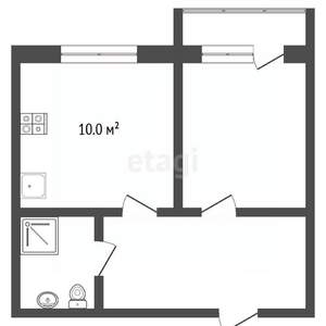 1-к квартира, вторичка, 39м2, 4/14 этаж