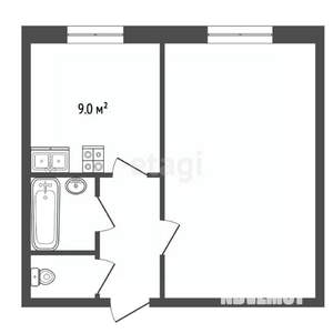 1-к квартира, вторичка, 35м2, 3/5 этаж
