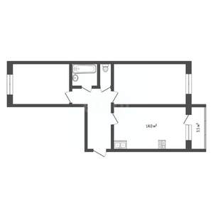 2-к квартира, вторичка, 53м2, 7/9 этаж