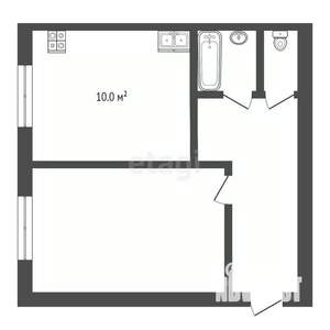 1-к квартира, вторичка, 31м2, 1/5 этаж