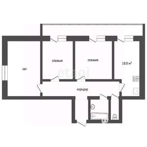 3-к квартира, вторичка, 72м2, 8/10 этаж