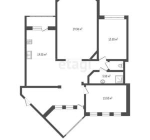 3-к квартира, вторичка, 112м2, 4/4 этаж