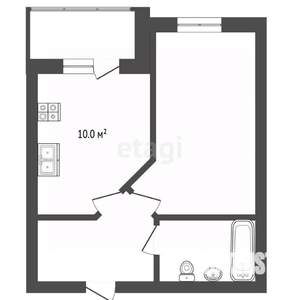 1-к квартира, вторичка, 35м2, 3/16 этаж