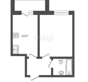 1-к квартира, сданный дом, 33м2, 9/9 этаж