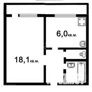1-к квартира, вторичка, 32м2, 9/11 этаж