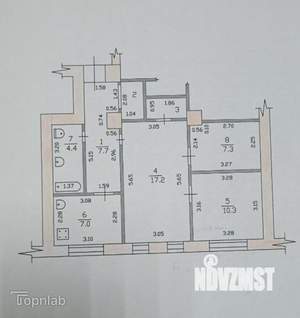 2-к квартира, вторичка, 58м2, 2/4 этаж