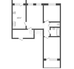 3-к квартира, вторичка, 78м2, 2/12 этаж