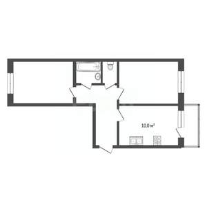 2-к квартира, вторичка, 58м2, 7/9 этаж