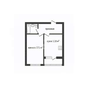 1-к квартира, вторичка, 42м2, 4/7 этаж