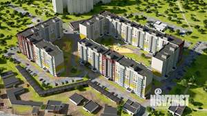 1-к квартира, строящийся дом, 44м2, 7/9 этаж