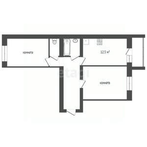 2-к квартира, вторичка, 58м2, 4/9 этаж