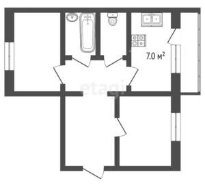 2-к квартира, вторичка, 48м2, 4/5 этаж
