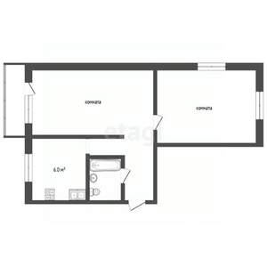 2-к квартира, вторичка, 41м2, 5/5 этаж