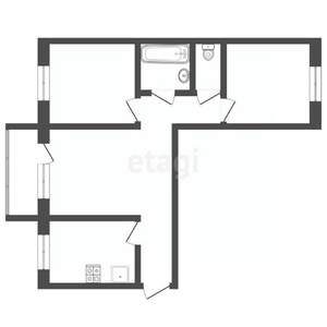 3-к квартира, вторичка, 67м2, 8/10 этаж