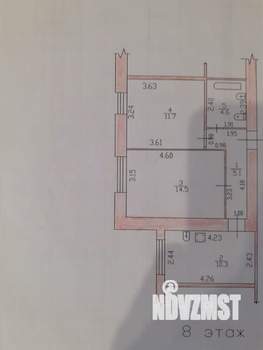 2-к квартира, вторичка, 46м2, 8/9 этаж