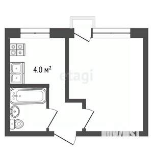 1-к квартира, вторичка, 21м2, 3/9 этаж