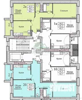 2-к квартира, вторичка, 67м2, 7/9 этаж