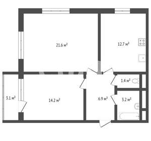 2-к квартира, вторичка, 51м2, 5/11 этаж