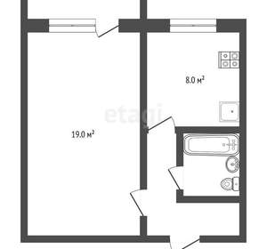1-к квартира, вторичка, 37м2, 5/9 этаж