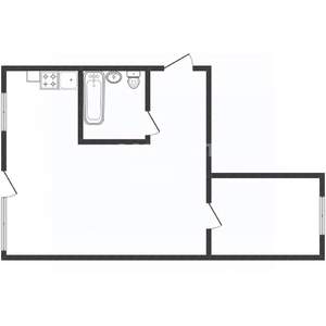 2-к квартира, вторичка, 47м2, 4/5 этаж