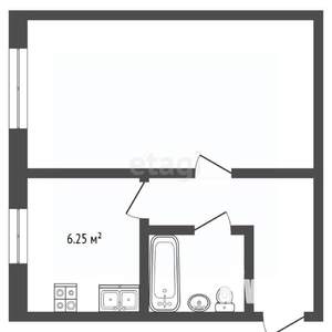 1-к квартира, вторичка, 31м2, 1/5 этаж