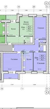 3-к квартира, вторичка, 86м2, 11/16 этаж