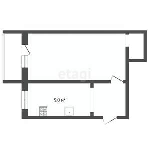 1-к квартира, вторичка, 31м2, 2/3 этаж