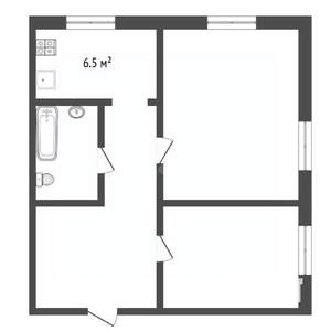 2-к квартира, вторичка, 47м2, 2/2 этаж
