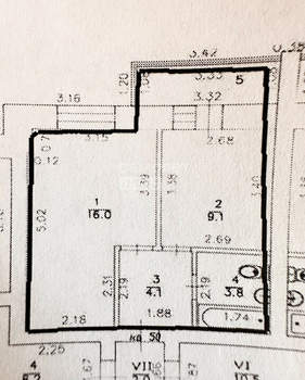 1-к квартира, вторичка, 34м2, 5/9 этаж