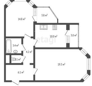 2-к квартира, вторичка, 60м2, 17/17 этаж
