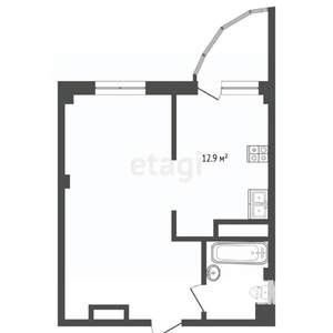 1-к квартира, вторичка, 45м2, 3/15 этаж