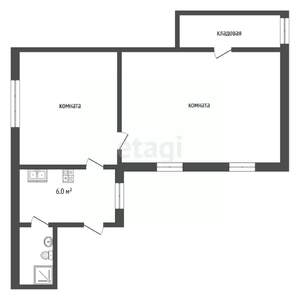 2-к квартира, вторичка, 42м2, 2/2 этаж