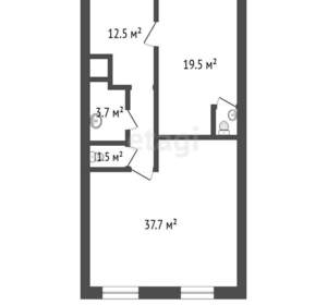 3-к квартира, вторичка, 76м2, 1/4 этаж