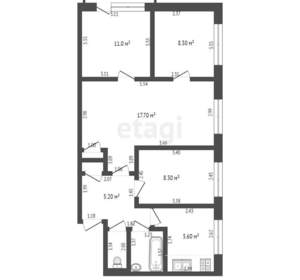 4-к квартира, вторичка, 61м2, 5/5 этаж