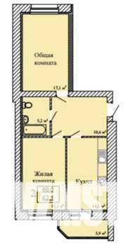 2-к квартира, строящийся дом, 66м2, 4/9 этаж