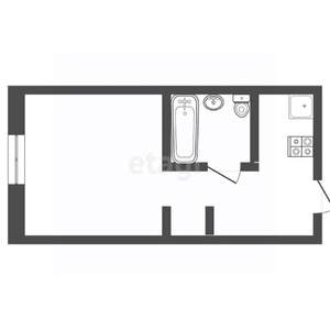 1-к квартира, вторичка, 15м2, 1/9 этаж