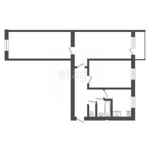 3-к квартира, вторичка, 60м2, 2/5 этаж