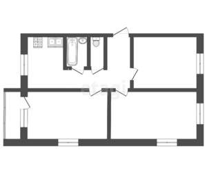 3-к квартира, вторичка, 61м2, 4/5 этаж